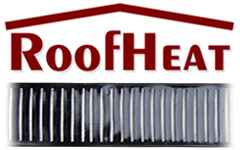 RoofHeat heating element and logo.