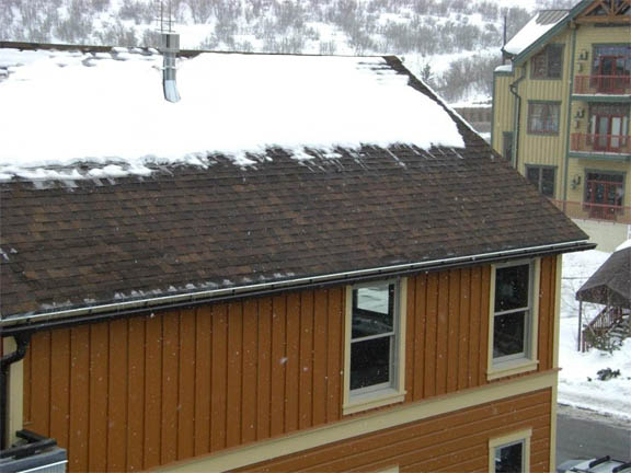 Roof de-icing system installed under shingles.